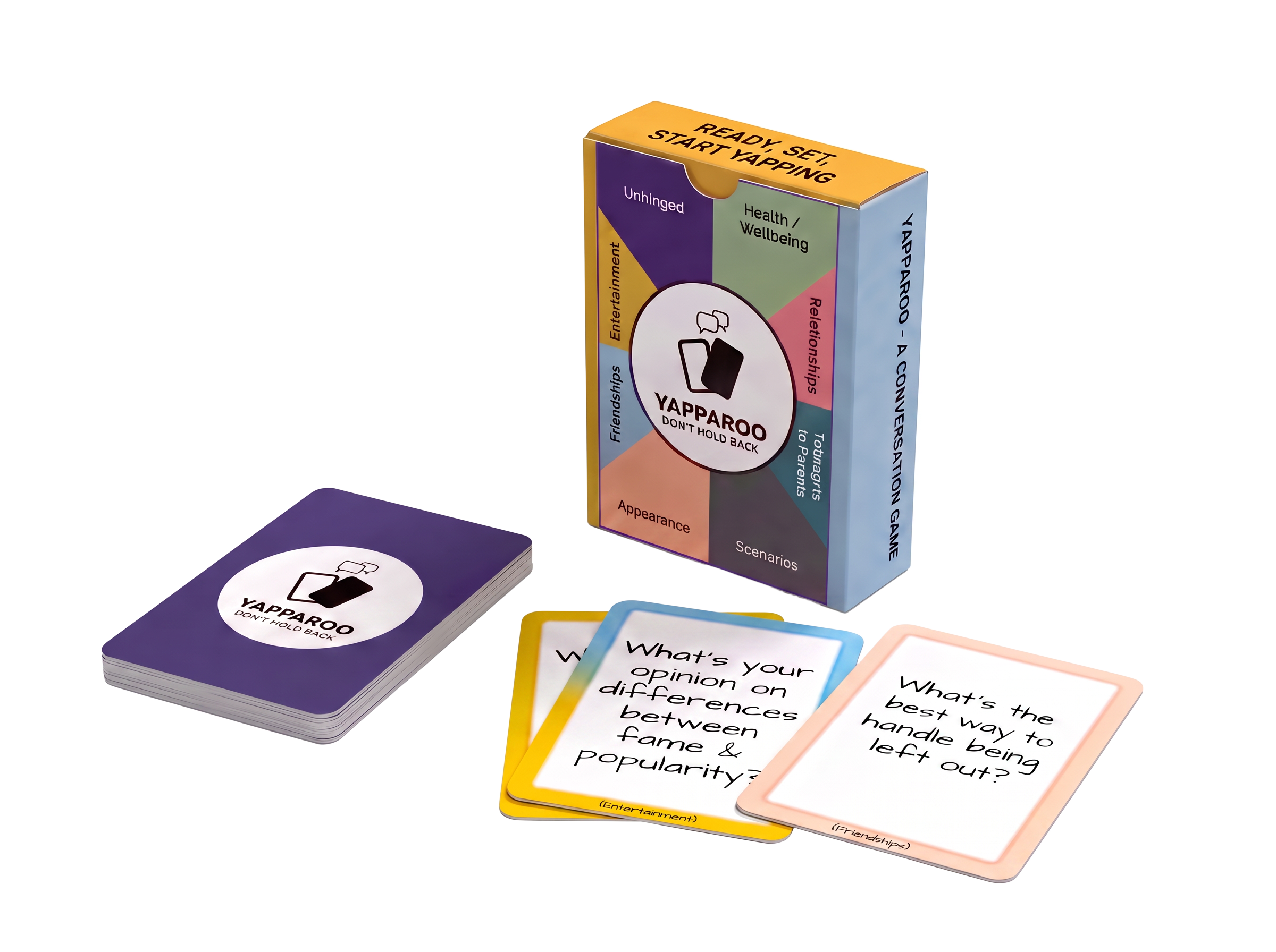 Yapparoo card box and conversation cards